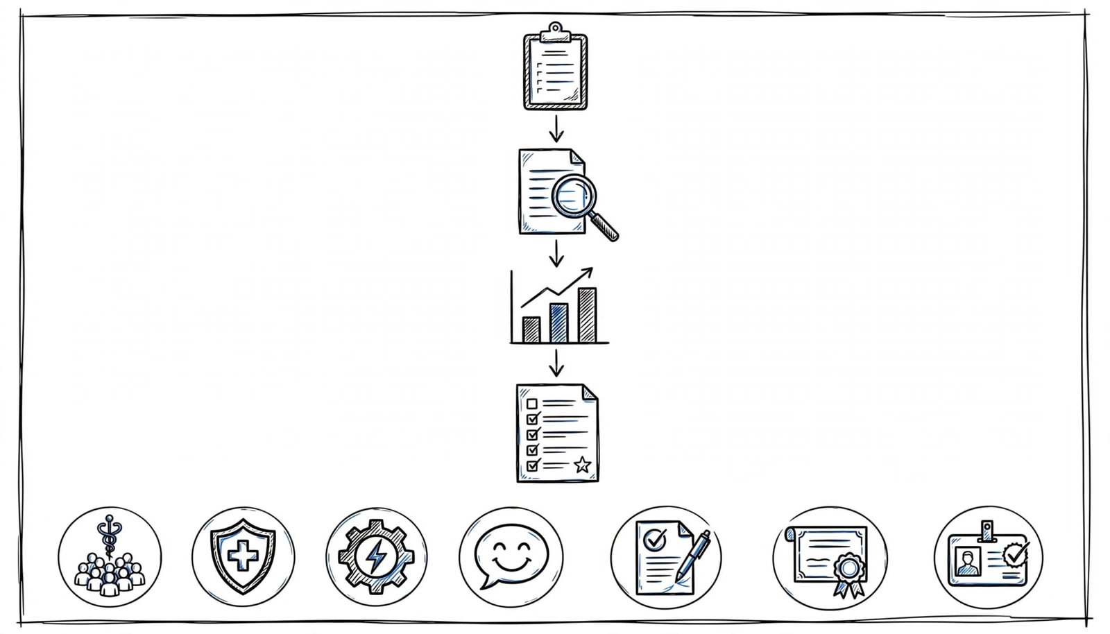 Infographic showing healthcare experience becoming quantified resume achievements.